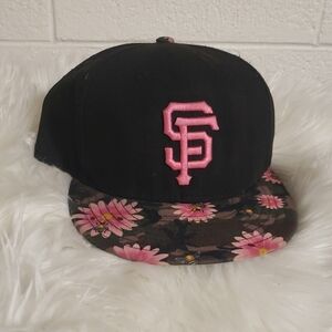 New Era SF Floral Black 59FIFTY Cap